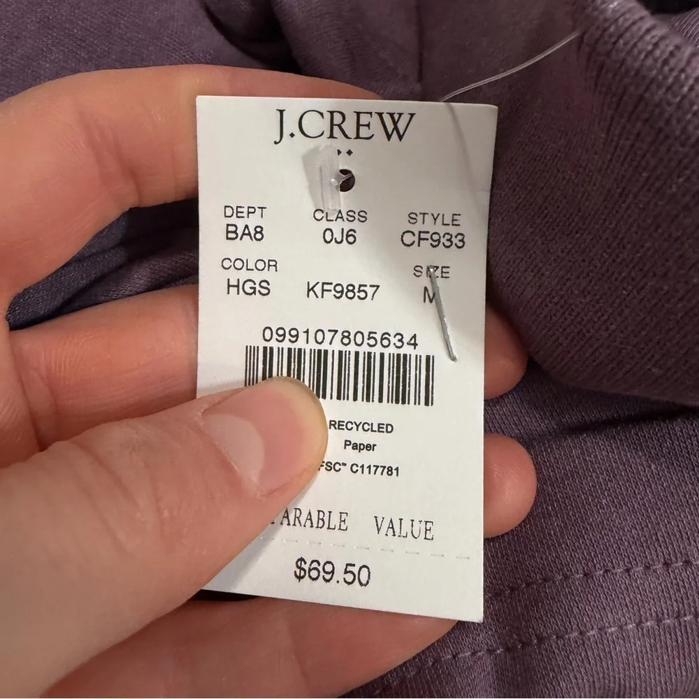 J crew heather gothic shadow Soft-touch polo shirt